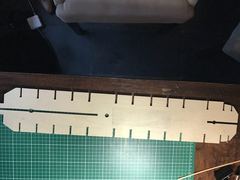 Build photo of the HMS Diana model, 2017-03-18