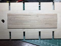 Build photo of the HMS Diana model, 2017-03-18