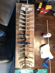 Build photo of the HMS Diana model, 2017-03-18