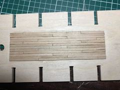 Build photo of the HMS Diana model, 2017-03-18