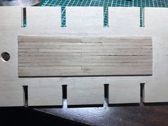 Build photo of the HMS Diana model, 2017-03-18