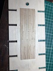 Build photo of the HMS Diana model, 2017-03-18
