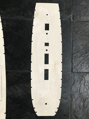 Build photo of the HMS Diana model, 2017-03-19