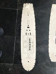 Build photo of the HMS Diana model, 2017-03-19