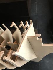 Build photo of the HMS Diana model, 2017-03-19