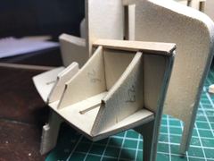 Build photo of the HMS Diana model, 2017-03-20