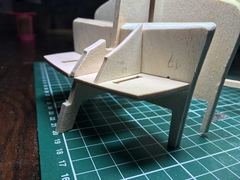 Build photo of the HMS Diana model, 2017-03-20