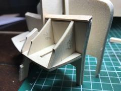 Build photo of the HMS Diana model, 2017-03-20