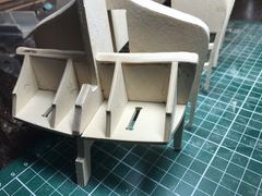 Build photo of the HMS Diana model, 2017-03-20