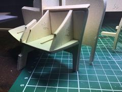 Build photo of the HMS Diana model, 2017-03-20