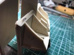 Build photo of the HMS Diana model, 2017-03-20