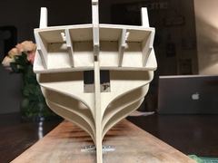 Build photo of the HMS Diana model, 2017-03-21