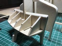 Build photo of the HMS Diana model, 2017-03-21