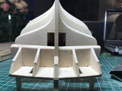 Build photo of the HMS Diana model, 2017-03-21