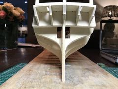 Build photo of the HMS Diana model, 2017-03-21