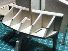 Build photo of the HMS Diana model, 2017-03-21