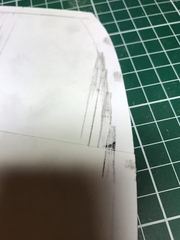 Build photo of the HMS Diana model, 2017-03-23