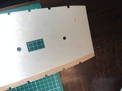 Build photo of the HMS Diana model, 2017-03-25