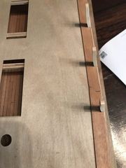 Build photo of the HMS Diana model, 2017-03-30