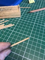 Build photo of the HMS Diana model, 2017-04-01