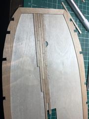 Build photo of the HMS Diana model, 2017-04-01