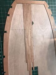 Build photo of the HMS Diana model, 2017-04-01