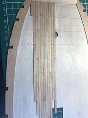 Build photo of the HMS Diana model, 2017-04-02