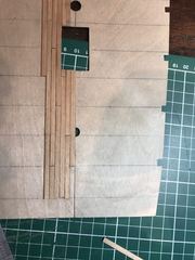 Build photo of the HMS Diana model, 2017-04-04