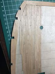 Build photo of the HMS Diana model, 2017-04-04