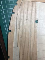 Build photo of the HMS Diana model, 2017-04-04