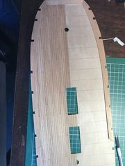 Build photo of the HMS Diana model, 2017-07-01