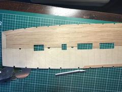 Build photo of the HMS Diana model, 2017-07-01