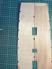 Build photo of the HMS Diana model, 2017-07-01