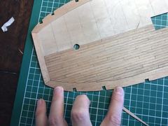 Build photo of the HMS Diana model, 2017-07-01