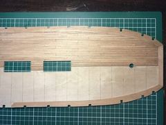 Build photo of the HMS Diana model, 2017-07-01