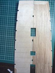 Build photo of the HMS Diana model, 2017-07-01
