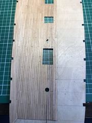 Build photo of the HMS Diana model, 2017-07-02