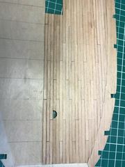 Build photo of the HMS Diana model, 2017-07-02