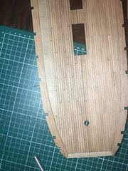 Build photo of the HMS Diana model, 2017-09-16