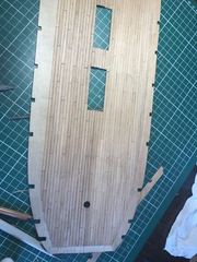 Build photo of the HMS Diana model, 2017-09-17