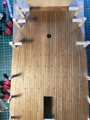 Build photo of the HMS Diana model, 2017-09-23
