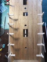 Build photo of the HMS Diana model, 2017-09-23