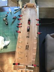 Build photo of the HMS Diana model, 2017-09-23