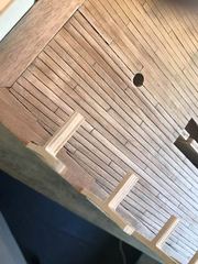 Build photo of the HMS Diana model, 2017-09-23