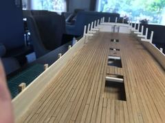 Build photo of the HMS Diana model, 2017-09-24