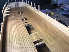 Build photo of the HMS Diana model, 2017-09-24