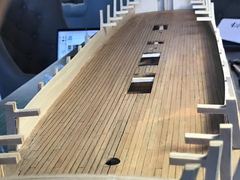 Build photo of the HMS Diana model, 2017-09-24