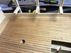 Build photo of the HMS Diana model, 2017-09-24