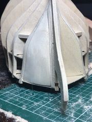 Build photo of the HMS Diana model, 2017-09-26
