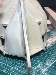 Build photo of the HMS Diana model, 2017-09-26